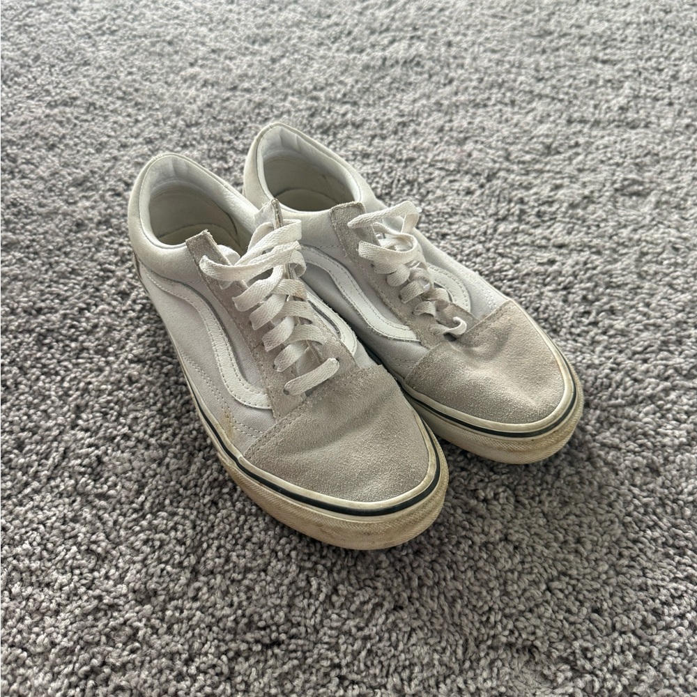 Vans Grey & White Sneakers